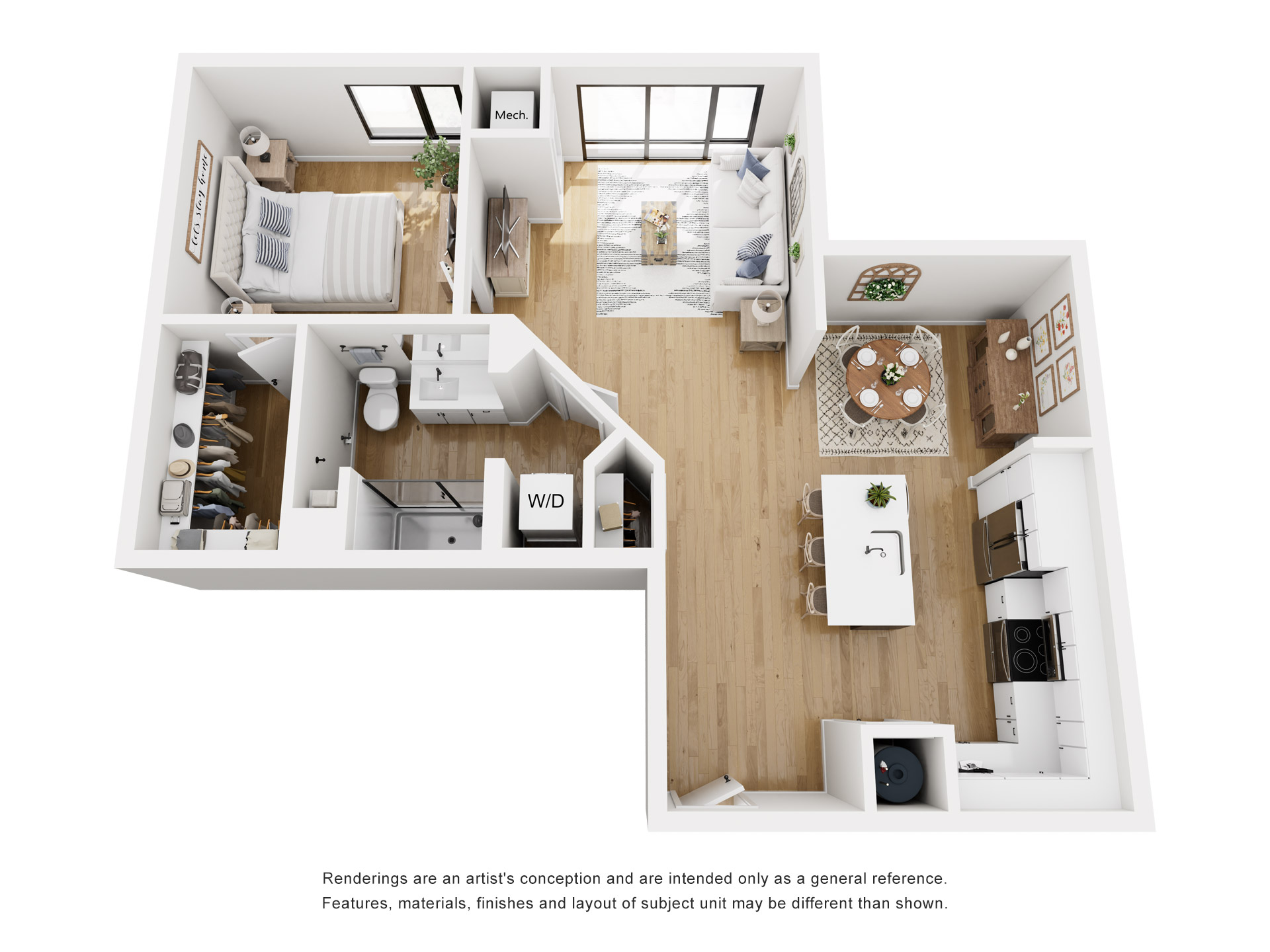 Floor plan layout diagram for A4-853